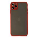 Newface iPhone 11 Pro Max Montreal Silikon Kapak Kırmızı Cep Telefonu Kılıfı