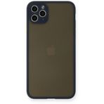 Newface iPhone 11 Pro Max Montreal Silikon Kapak Lacivert Cep Telefonu Kılıfı