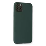 Newface iphone 11 Pro Max Nano İçi Kadife Silikon - Koyu Yeşil Kılıf