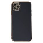 Newface iPhone 11 Pro Max Volet Silikon - Siyah Kılıf