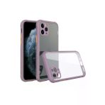 Newface iPhone 11 Pro Miami Şeffaf Silikon Açık Mor Cep Telefonu Kılıfı