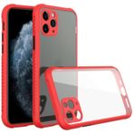 Newface iPhone 11 Pro Miami Şeffaf Silikon Kırmızı Cep Telefonu Kılıfı