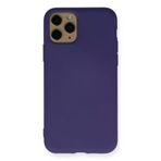 Newface iPhone 11 Pro Mor Nano İçi Kadife Silikon Cep Telefonu Kılıfı
