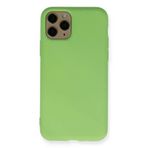 Newface iPhone 11 Pro Nano içi Kadife Silikon - Yeşil Kılıf