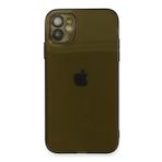 Newface iPhone 12 Fly Lens Silikon - Siyah Kılıf