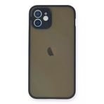 Newface iPhone 12 Mini Montreal Silikon Kapak Lacivert Cep Telefonu Kılıfı
