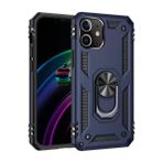 Newface iPhone 12 Mini Sofya Yüzüklü Silikon Kapak Lacivert Kılıf