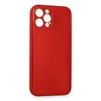 Newface iPhone 12 Pro Coco Deri Silikon Kapak Kırmızı Cep Telefonu Kılıfı