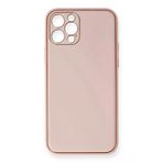 Newface iPhone 12 Pro Coco Deri Silikon Kapak Pembe Cep Telefonu Kılıfı