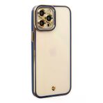 Newface İphone 12 Pro Kılıf Liva Lens Silikon - Mavi