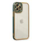 Newface iPhone 12 Pro Liva Lens Silikon - Yeşil Kılıf