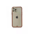 Newface iPhone 12 Pro Liva Taşlı Silikon Kırmızı Cep Telefonu Kılıfı