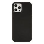 Newface iPhone 12 Pro Max Asya Deri Silikon - Siyah Kılıf