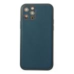 Newface iPhone 12 Pro Max Coco Deri Silikon Kapak - Mavi Kılıf