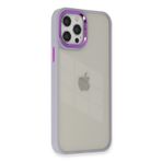 Newface iPhone 12 Pro Max Dora Kapak Lila Cep Telefonu Kılıfı