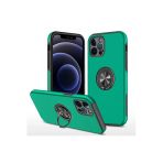 Newface iPhone 12 Pro Max Elit Yüzüklü Kapak Yeşil Kılıf