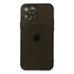 Newface iPhone 12 Pro Max Fly Lens Silikon Siyah Cep Telefonu Kılıfı