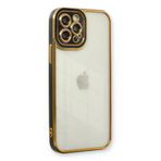 Newface iPhone 12 Pro Max Liva Lens Silikon Siyah Cep Telefonu Kılıfı