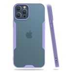 Newface iPhone 12 Pro Max Platin Silikon Lila Cep Telefonu Kılıfı