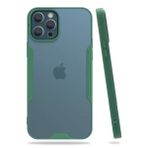 Newface iPhone 12 Pro Max Platin Silikon Yeşil Cep Telefonu Kılıfı
