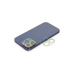 Newface iPhone 12 Pro Max Renkli Yeşil-Sarı Kamera Lens Koruma Cam