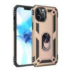 Newface iPhone 12 Pro Max Sofya Yüzüklü Silikon Kapak Gold Kılıf