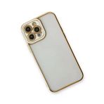 Newface iPhone 13 Pro Liva Lens Silikon - Beyaz Kılıf