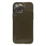 Newface iPhone 13 Pro Max Fly Lens Silikon Siyah Cep Telefonu Kılıfı