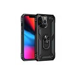 Newface iPhone 13 Pro Max Sofya Yüzüklü Silikon Kapak Siyah Kılıf