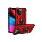Newface iPhone 13 Pro Sofya Yüzüklü Silikon Kapak Kırmızı Kılıf