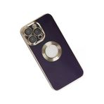 Newface iPhone 13 Pro Store Silikon Derin Mor Kılıf