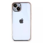 Newface iPhone 13 Razer Lensli Silikon Gold Cep Telefonu Kılıfı