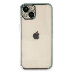 Newface iPhone 13 Razer Lensli Silikon - Yeşil Kılıf