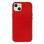 Newface iPhone 14 Asya Deri Silikon Kırmızı Kılıf