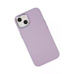 Newface iPhone 14 Asya Deri Silikon Lila Kılıf