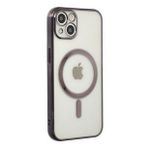 Newface iPhone 14 Magneticsafe Lazer Silikon Siyah Kılıf