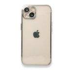 Newface iPhone 14 Plus Razer Lensli Silikon Gümüş Kılıf