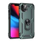 Newface iPhone 14 Plus Sofya Yüzüklü Silikon Kapak Yeşil Kılıf