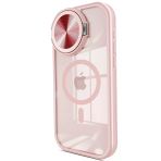 Newface İphone 14 Pro Max Kılıf Teleskop Lens Magsafe Silikon Kapak - Pembe