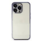 Newface iPhone 14 Pro Max Razer Lensli Silikon - Mor Kılıf