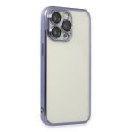 Newface iPhone 14 Pro Razer Lensli Silikon Mor Kılıf