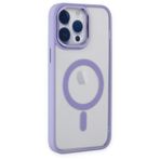 Newface iPhone 14 Pro Room Magneticsafe Silikon Lila Kılıf