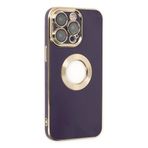 Newface iPhone 14 Pro Store Silikon Derin Mor Kılıf