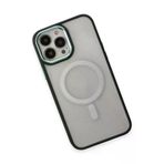 Newface iPhone 15 Pro Kılıf Room Magneticsafe Silikon - Köknar Yeşili