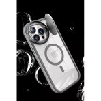 Newface İphone 15 Pro Max Kılıf Teleskop Lens Magsafe Silikon Kapak - Koyu Yeşil