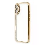 Newface iPhone 16 Plus Kılıf Razer Lensli Silikon - Gold