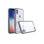 Newface iPhone XS Max Miami Şeffaf Silikon Gri Kılıf
