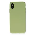 Newface iPhone XS Max Nano içi Kadife Silikon - Yeşil Kılıf
