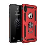 Newface iPhone XS Max Sofya Yüzüklü Silikon Kapak Kırmızı Kılıf