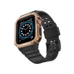 Newface KR401 Apple Watch 42 mm Siyah Rose Silikon Kordon
